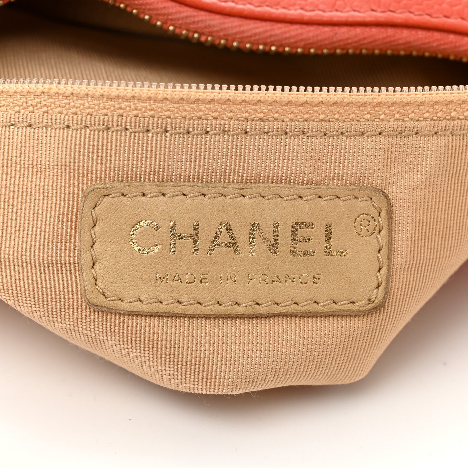 Chanel Caviar Quilted Timeless CC Shoulder Bag Coral 6 of 11