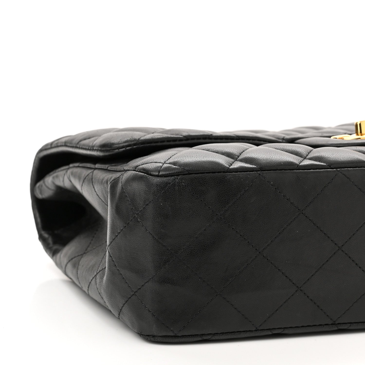 Chanel Lambskin Quilted Jumbo Single Flap Black 8 of 10