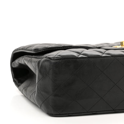 Chanel Lambskin Quilted Jumbo Single Flap Black 8 of 10