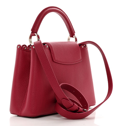 Louis Vuitton Taurillon Lace Croquets Capucines BB Groseille 3 of 9