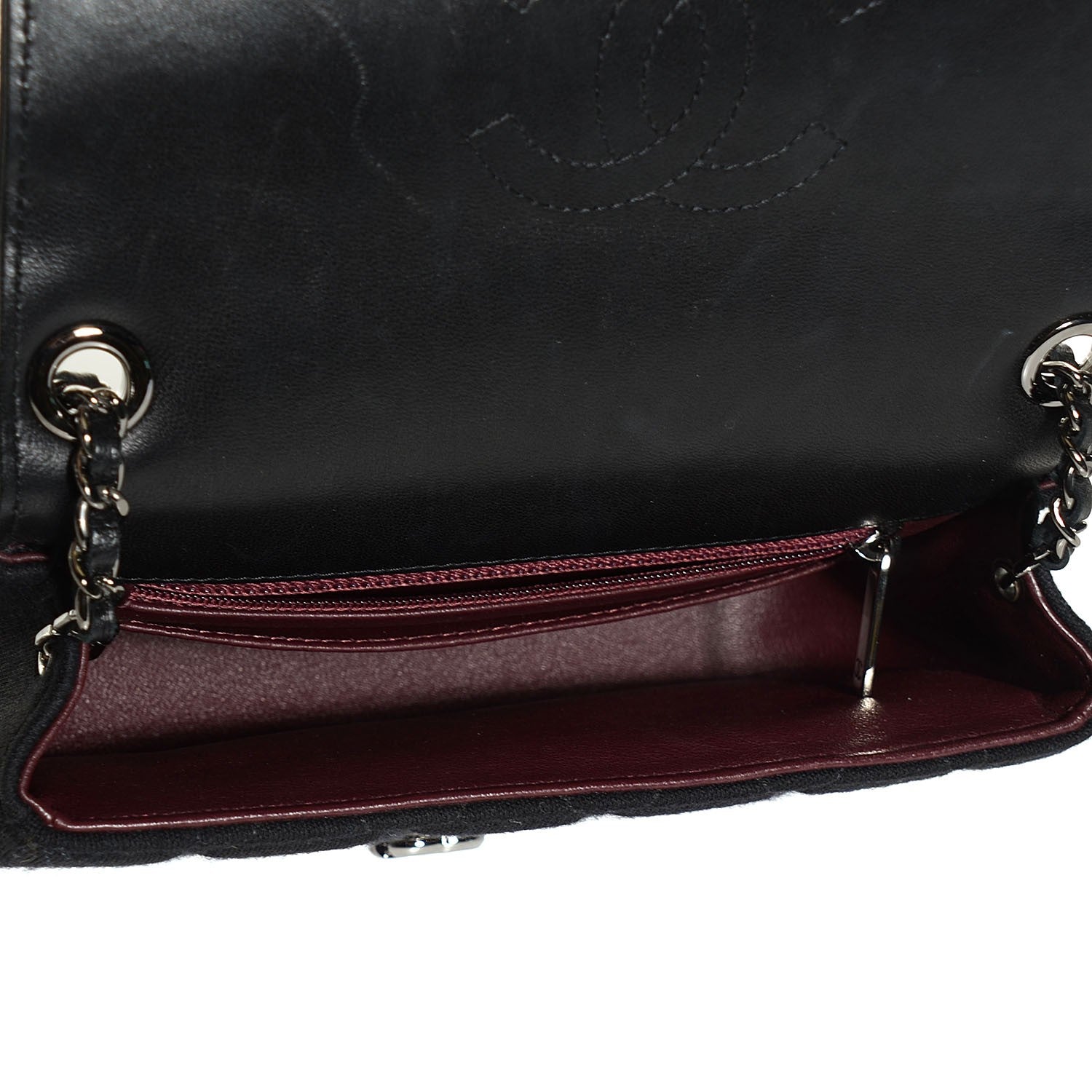 Chanel Jersey Quilted Mini Chic With Me Flap Black 5 of 8