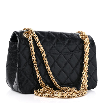Chanel Aged Calfskin Quilted 2.55 Reissue Mini Flap Black 2 of 10