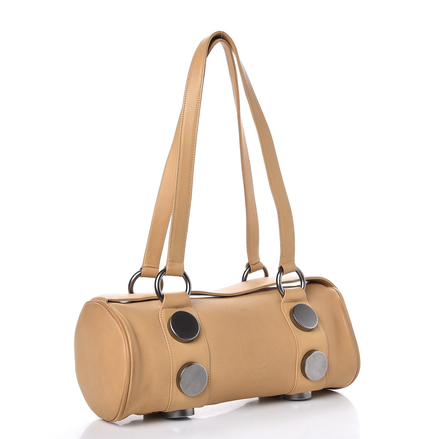 Lambskin CC Shoulder Bag Beige
