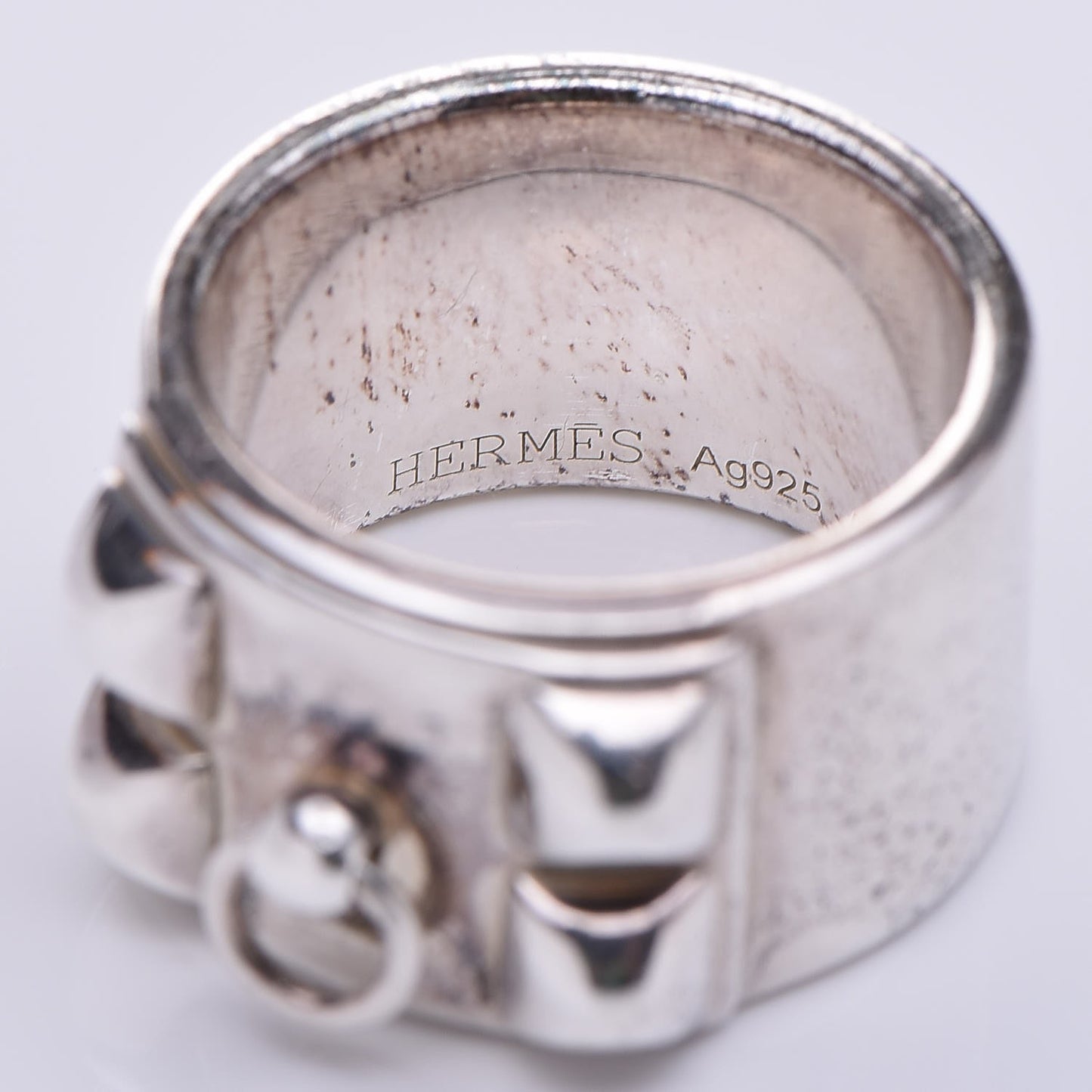 Sterling Silver Collier De Chien CDC Ring 51 5.75