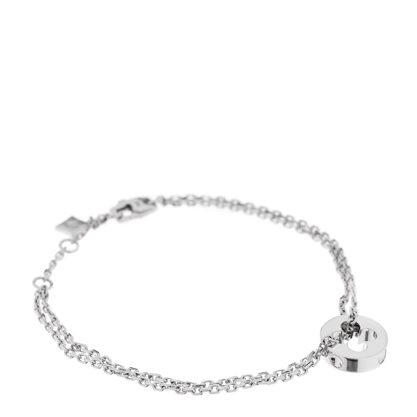 18K White Gold Empreinte Chain Bracelet