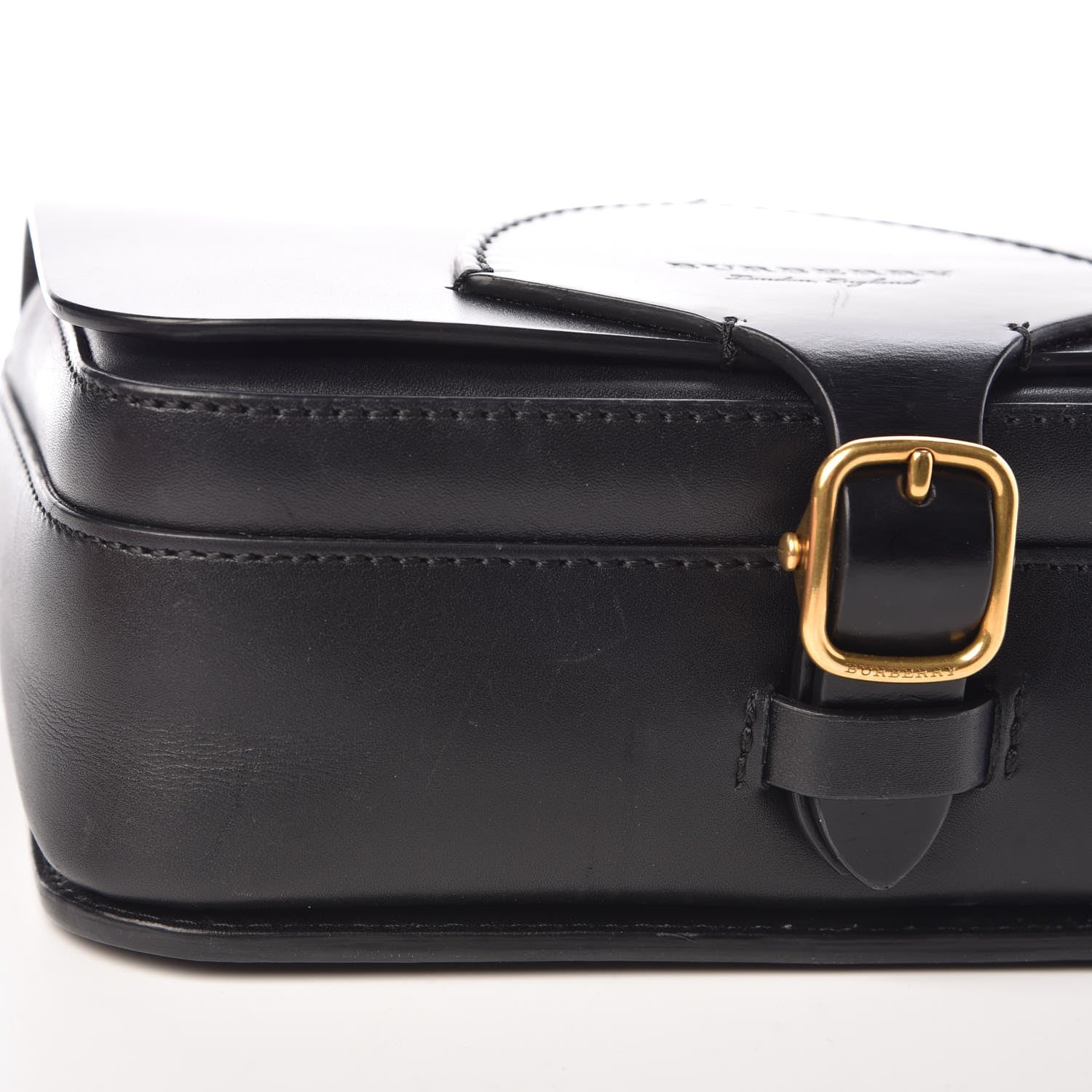 Burberry Supple Bridle Square Satchel Black 10 of 13