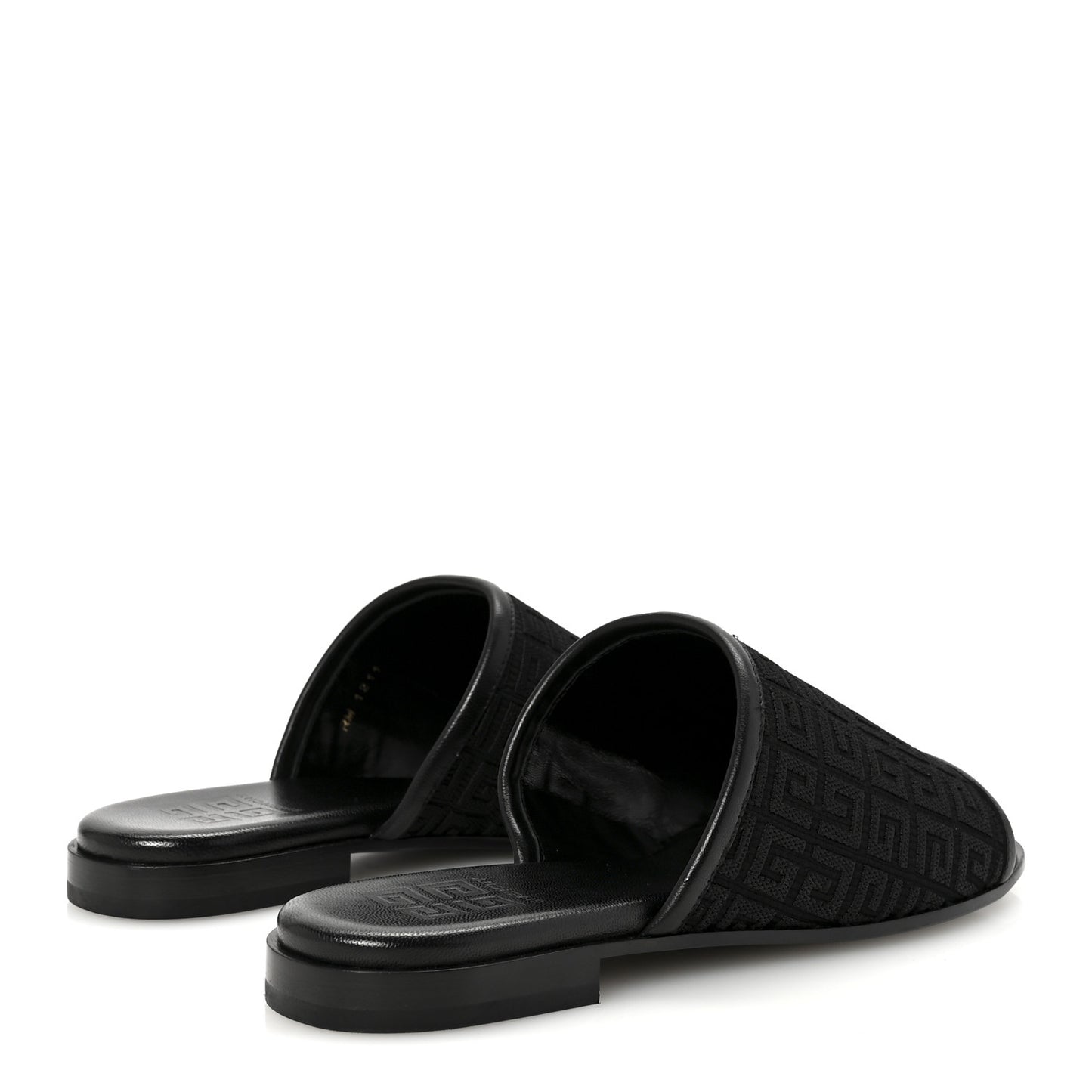 Jacquard 4G Logo Mule Slide Sandals 36.5 Black