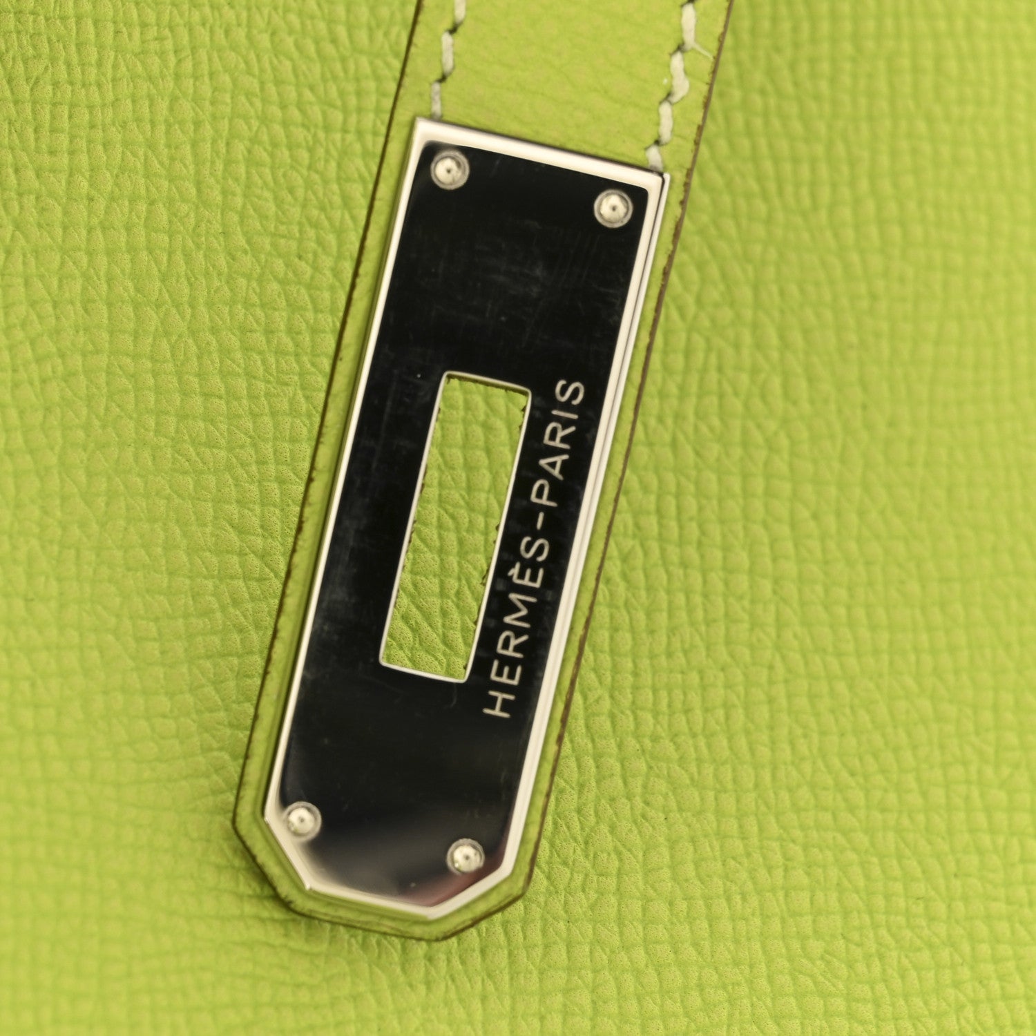 Hermes Epsom Candy Birkin 35 Kiwi Lichen 13 of 13