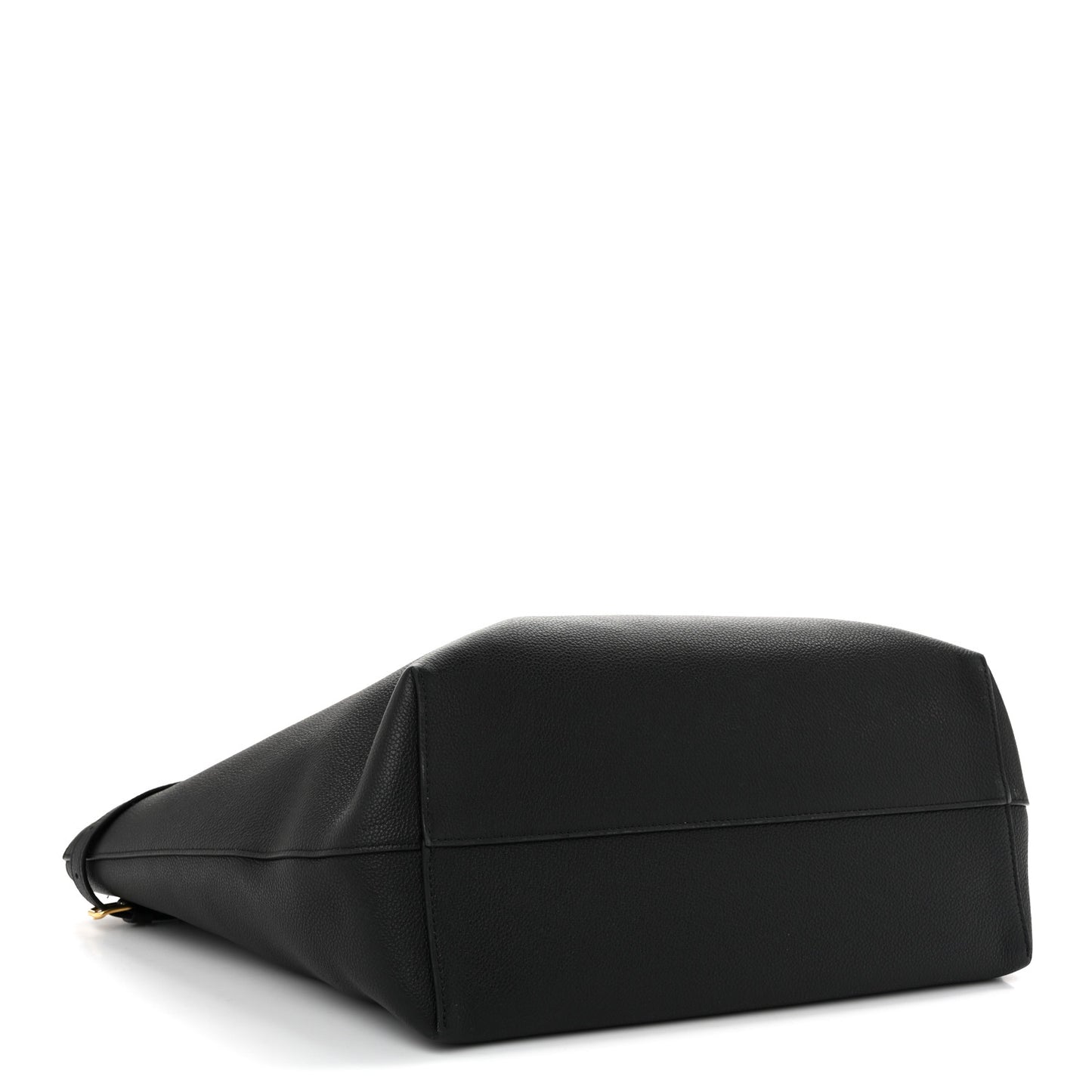 Grained Calfskin Triomphe Medium Cabas Anais Black