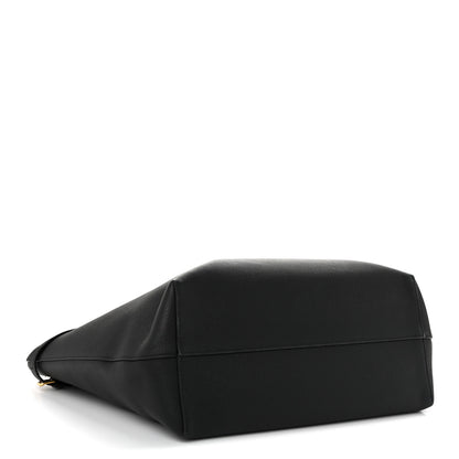 Celine Grained Calfskin Triomphe Medium Cabas Anais Black 4 of 15