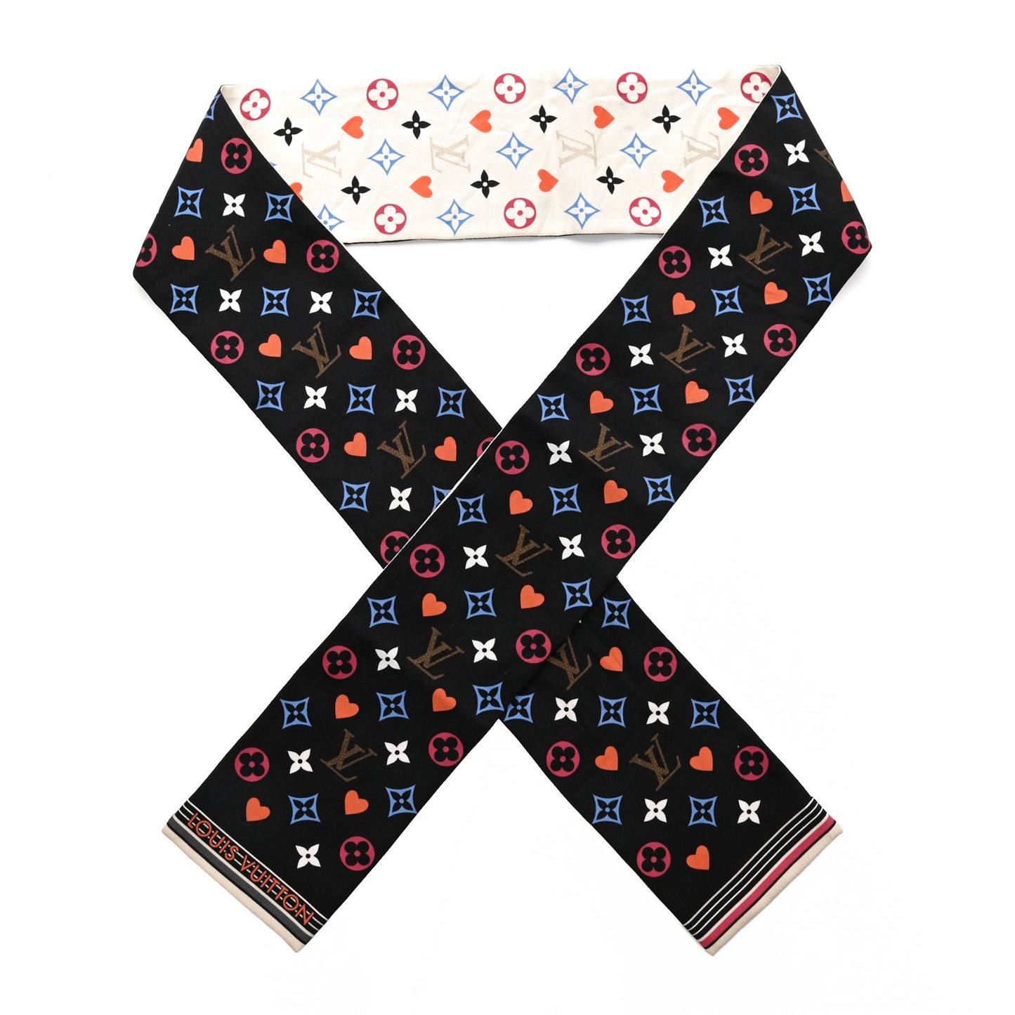 Silk Game On Bandeau Black White