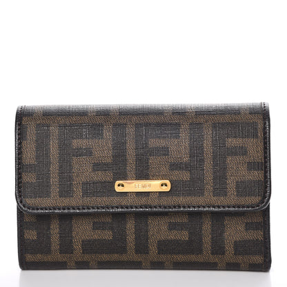 Fendi Zucca Tri-Fold Wallet Tobacco 1 of 7