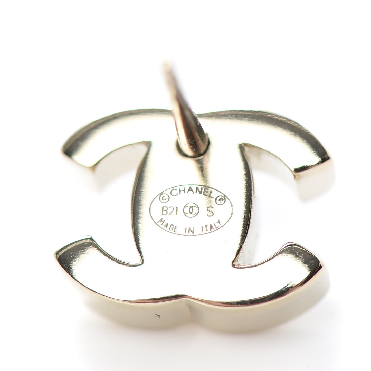 Metal CC Turnlock Earrings Gold