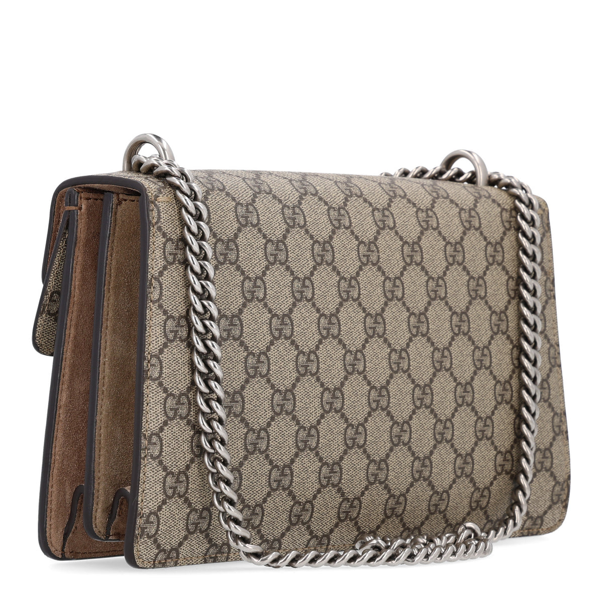 Gucci GG Supreme Monogram Small Dionysus Shoulder Bag Taupe 2 of 9