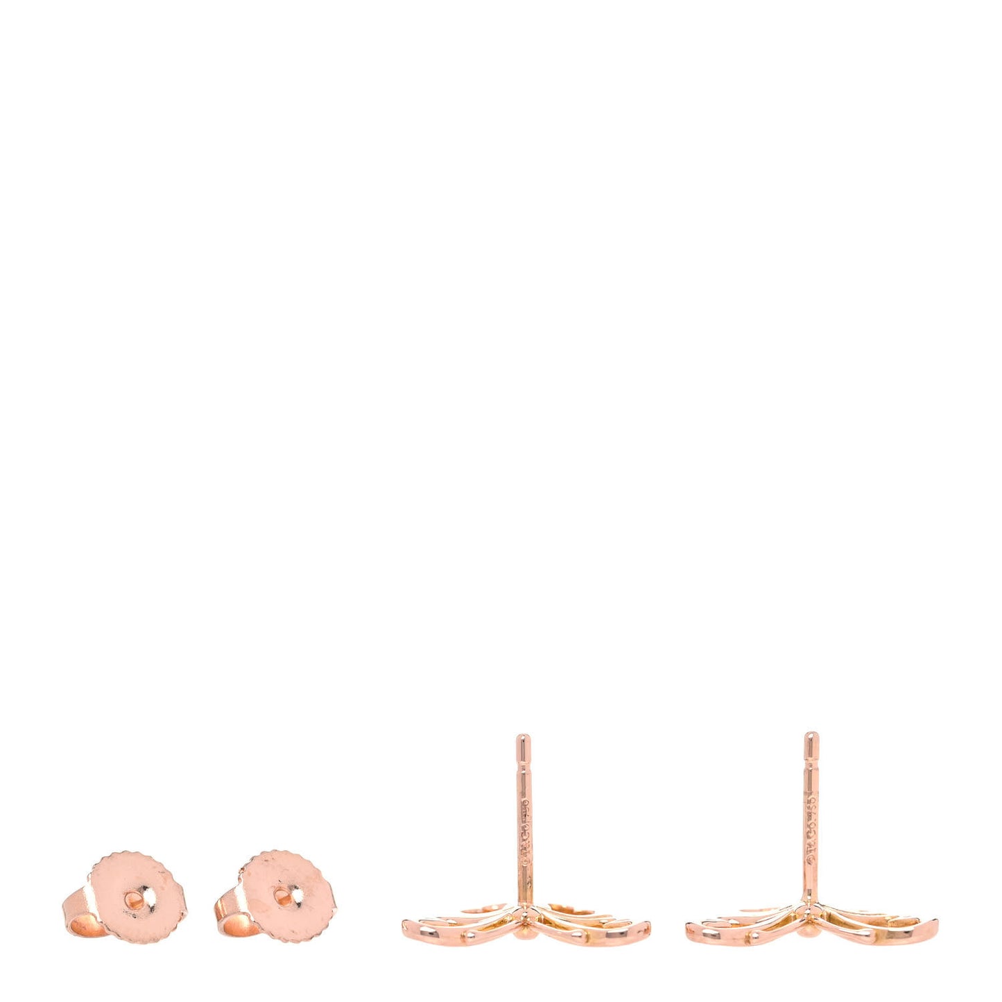 18K Rose Gold Butterfly Earrings