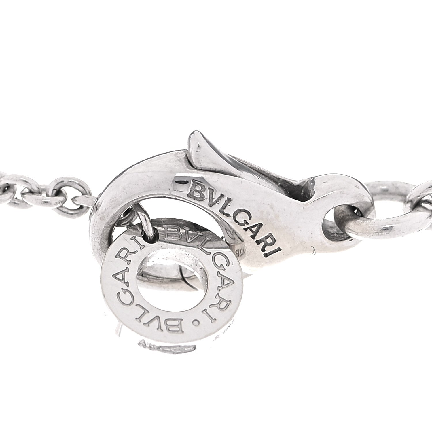 Bulgari 18K White Gold Diamond BVLGARI BVLGARI Pendant Necklace 4 of 5