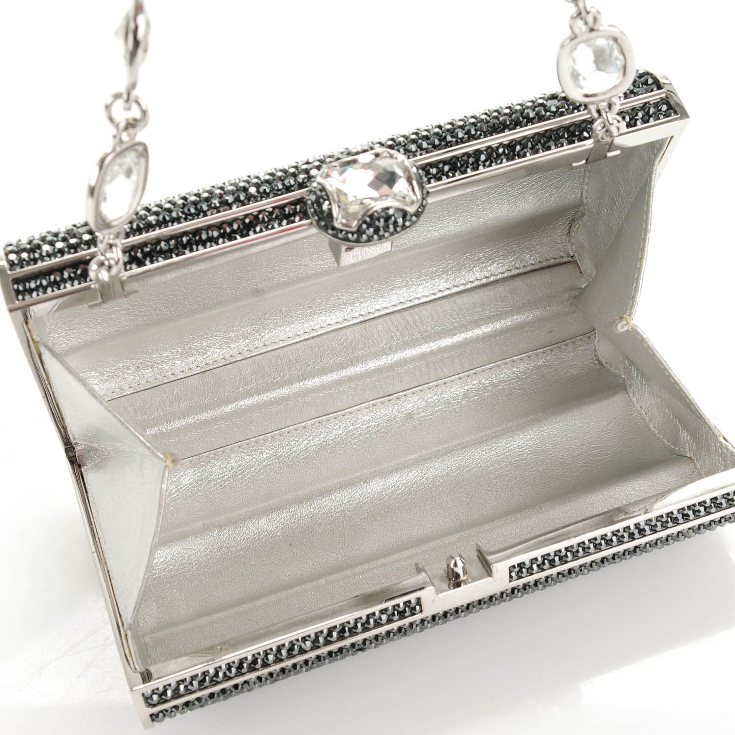Swarovski Crystal Clutch Dark Grey