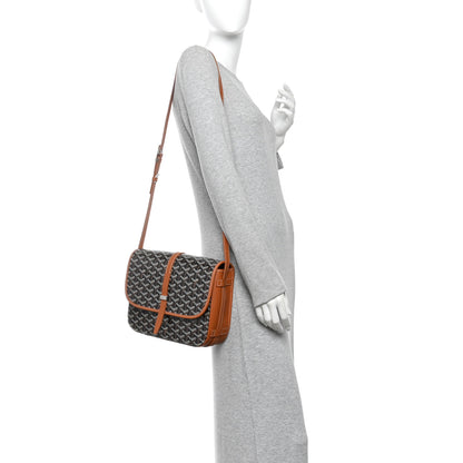 Goyard Goyardine Belvedere II MM Messenger Bag Black Gold 2 of 9