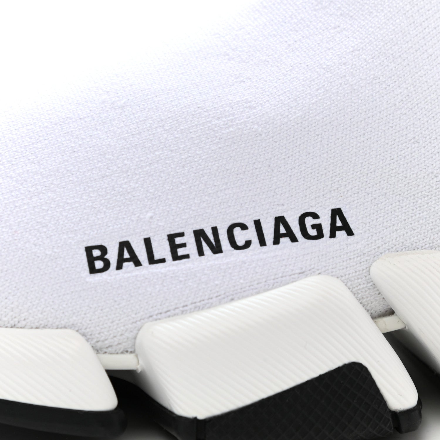 Balenciaga Technical 3D Recycled Knit Striped Womens Speed 2.0 Sneakers 35 White Multicolor 7 of 8