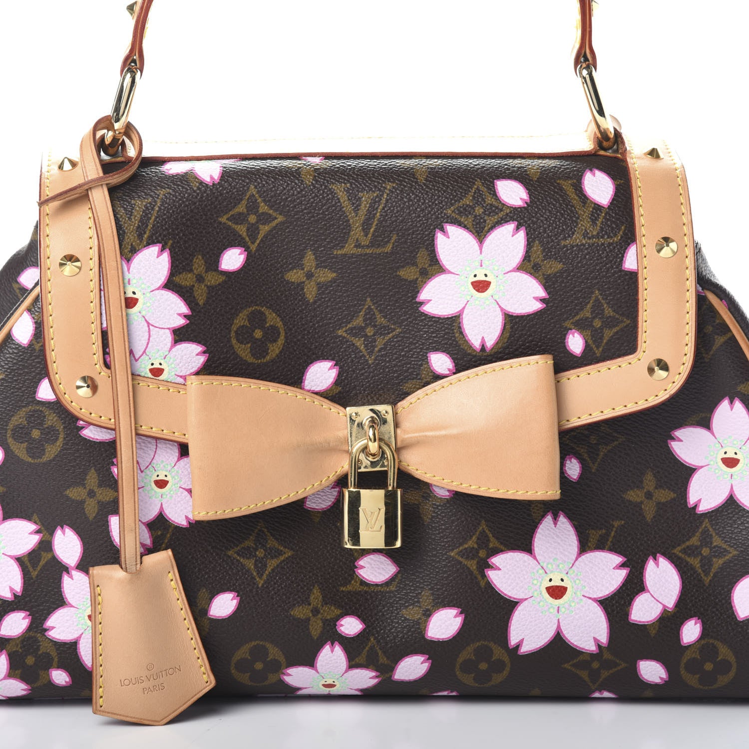 Louis Vuitton Monogram Cherry Blossom Sac Retro Bag Brown 6 of 9