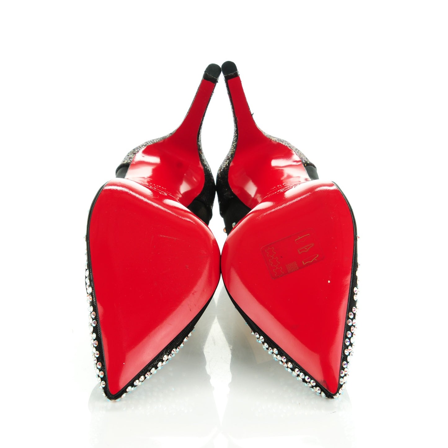 Crystal Strass Follies 100 Pumps 38.5 Black