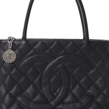 Chanel Caviar Quilted Medallion Tote Black 8 of 8