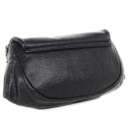 Chanel Caviar Half Moon Wallet On Chain WOC Black 3 of 8