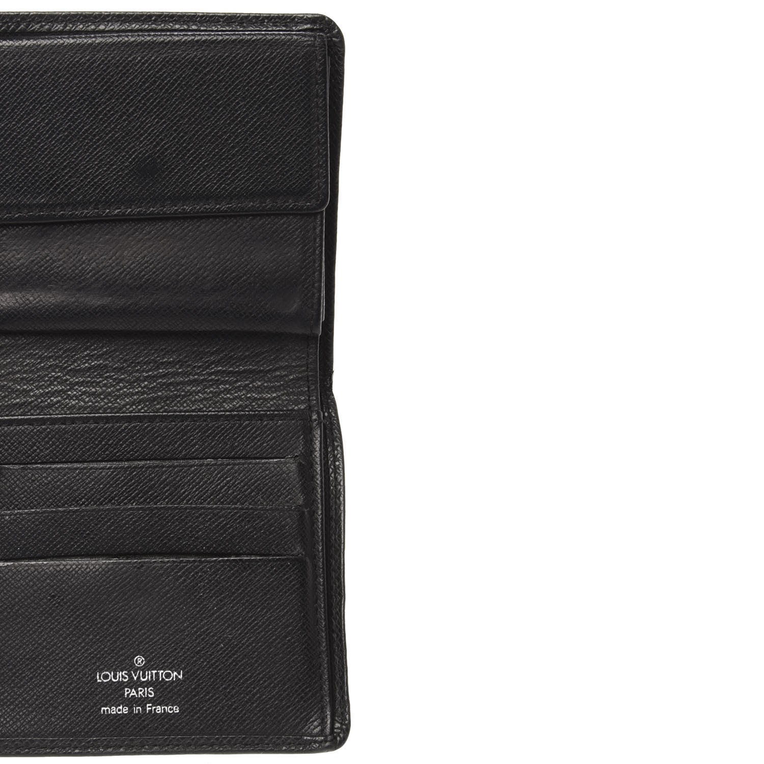 Louis Vuitton Taiga Porte Billets 3 Cartes Billfold Wallet Coin Case Ardoise 5 of 6