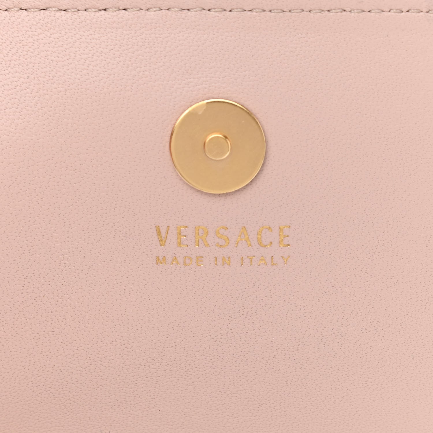 Versace Vitello Mini Virtus Chain Clutch Pink 5 of 6