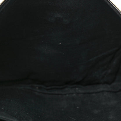 Balenciaga Agneau Giant 12 Gold Hardware Envelope Strap Clutch Black 12 of 14