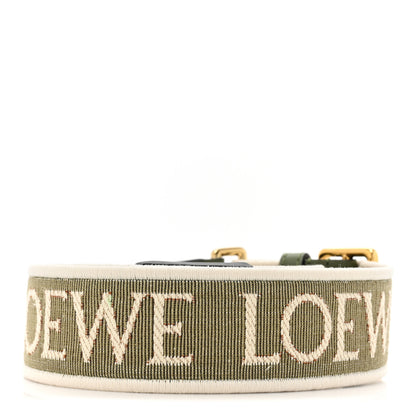 Loewe Calfskin Jacquard Anagram Strap Green 2 of 6