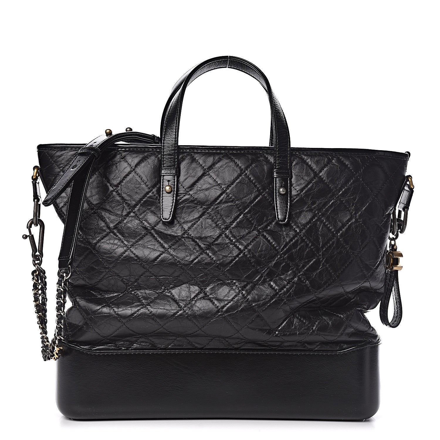 Chanel Calfskin Quilted Large Gabrielle Shopping Tote Black 1 of 11