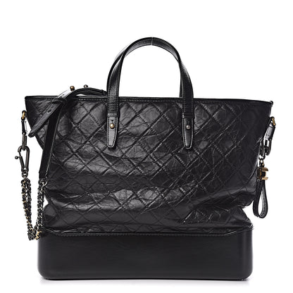 Chanel Calfskin Quilted Large Gabrielle Shopping Tote Black 1 of 11