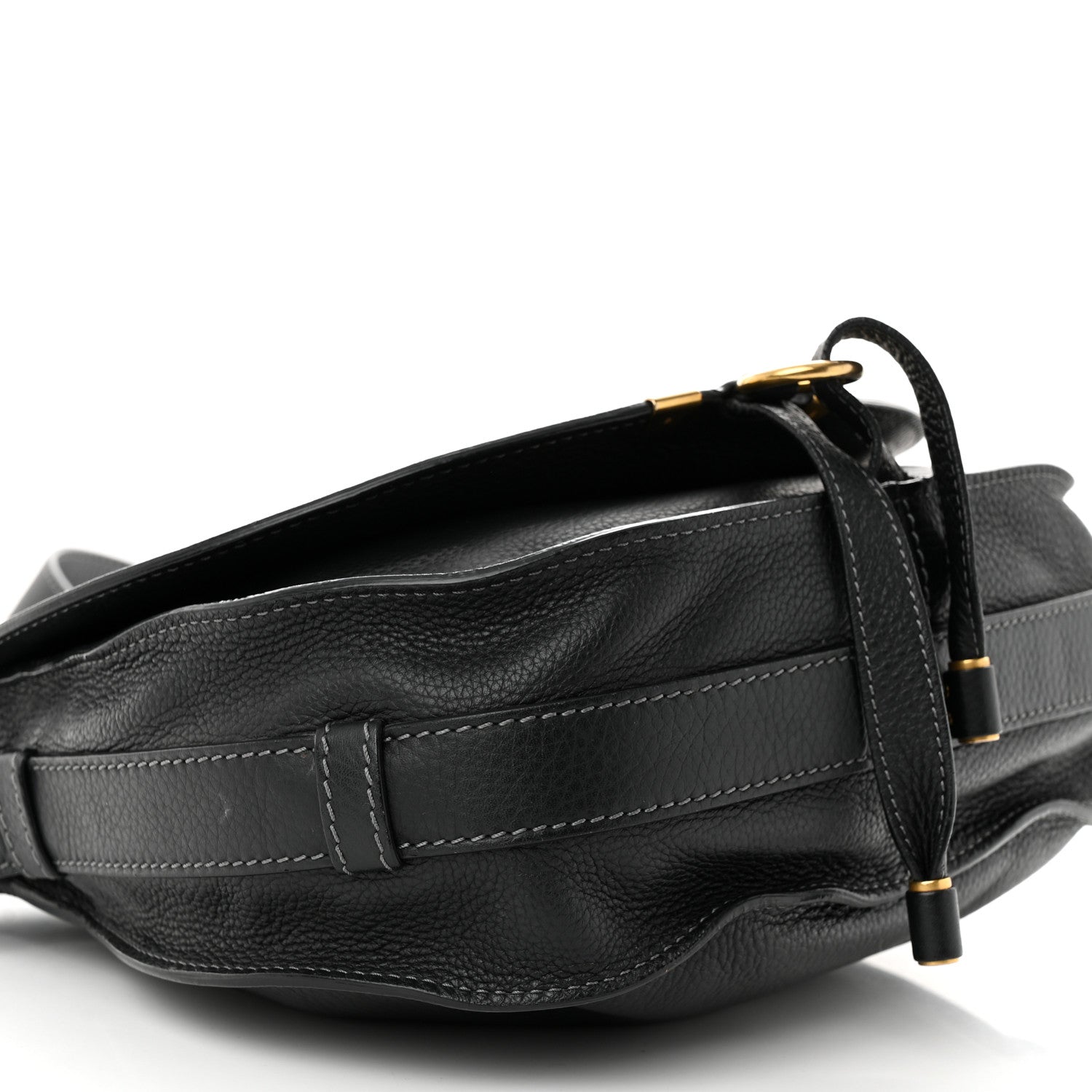 Chloe Calfskin Medium Marcie Round Crossbody Bag Black 9 of 11