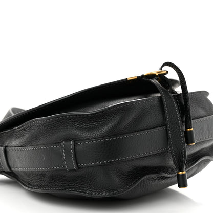 Chloe Calfskin Medium Marcie Round Crossbody Bag Black 9 of 11
