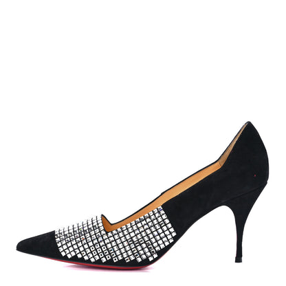 Christian Louboutin Suede Championne Strass 80 Pumps 36.5 Black 1 of 7
