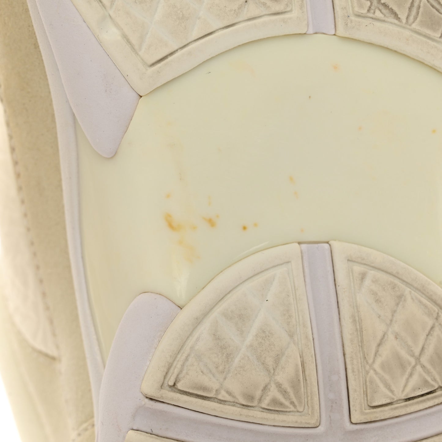 Suede Calfskin Fabric CC Sneakers 37 White