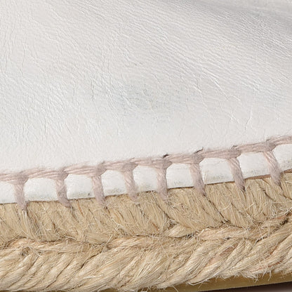 Chanel Lambskin Cap Toe Lace Up Espadrilles 40 Beige Black 15 of 17