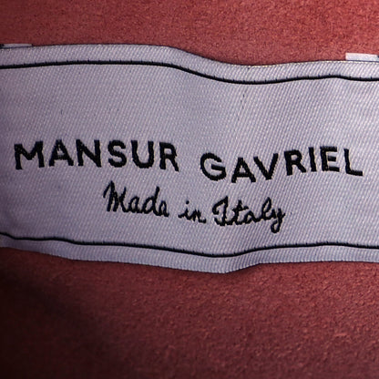 Mansur Gavriel Patent Calfskin Elegant Top Handle Bag Blush 6 of 12