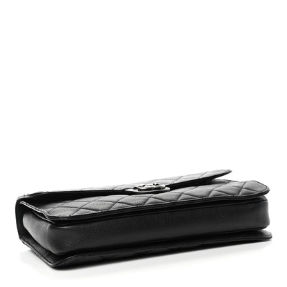 Chanel Goatskin Quilted Large Perfect Edge Flap Black 3 of 4