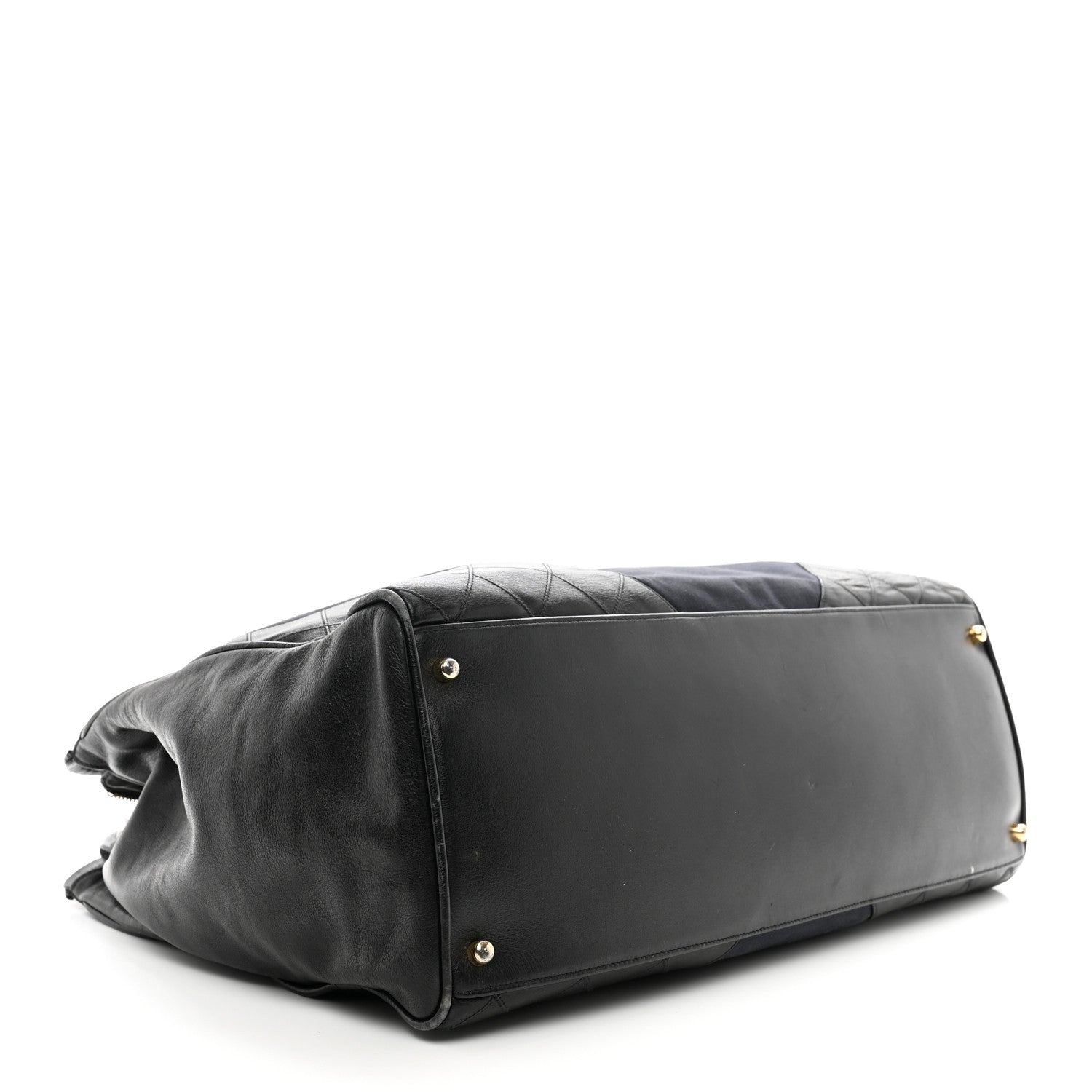Chanel Canvas Calfskin XL Weekender Bag Black 4 of 11