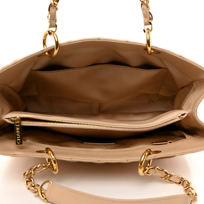 Chanel Caviar Quilted Grand Shopping Tote GST Beige Clair 5 of 10