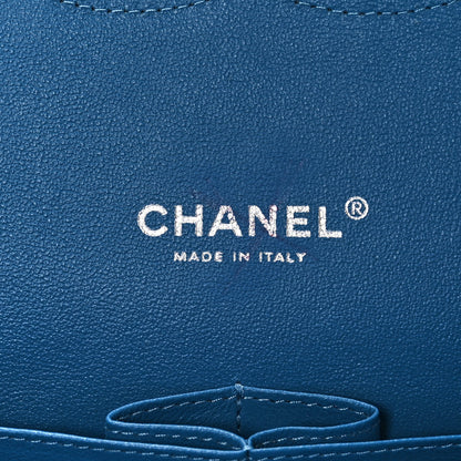 Chanel Caviar Quilted Maxi Double Flap Blue 6 of 9