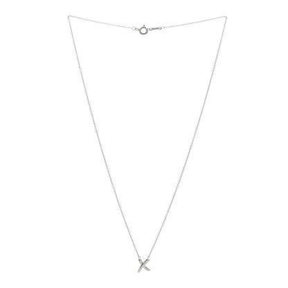 Tiffany Sterling Silver Paloma Picasso Graffiti X Pendant Necklace 2 of 4