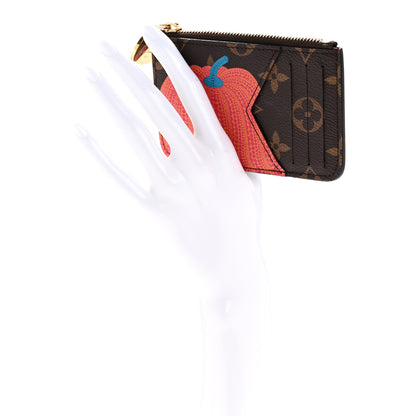 Louis Vuitton LV X YK Monogram Kusama Pumpkin Zipped Romy Card Holder 2 of 8