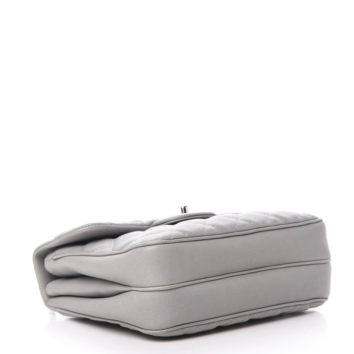 Caviar Quilted Medium Urban Companion Flap Grey