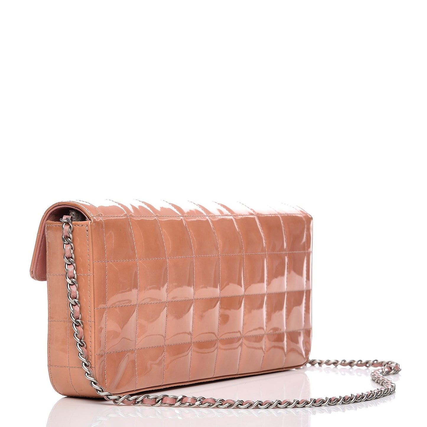 Patent East West Chocolate Bar Flap Pink