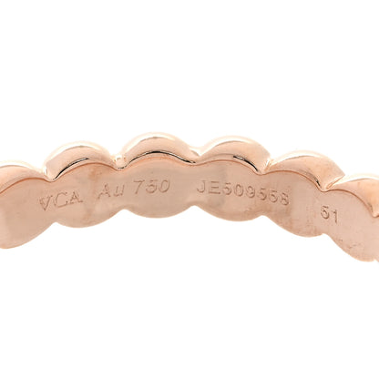 Van Cleef & Arpels 18K Rose Gold Medium Perlee Ring 51 5.75 4 of 5