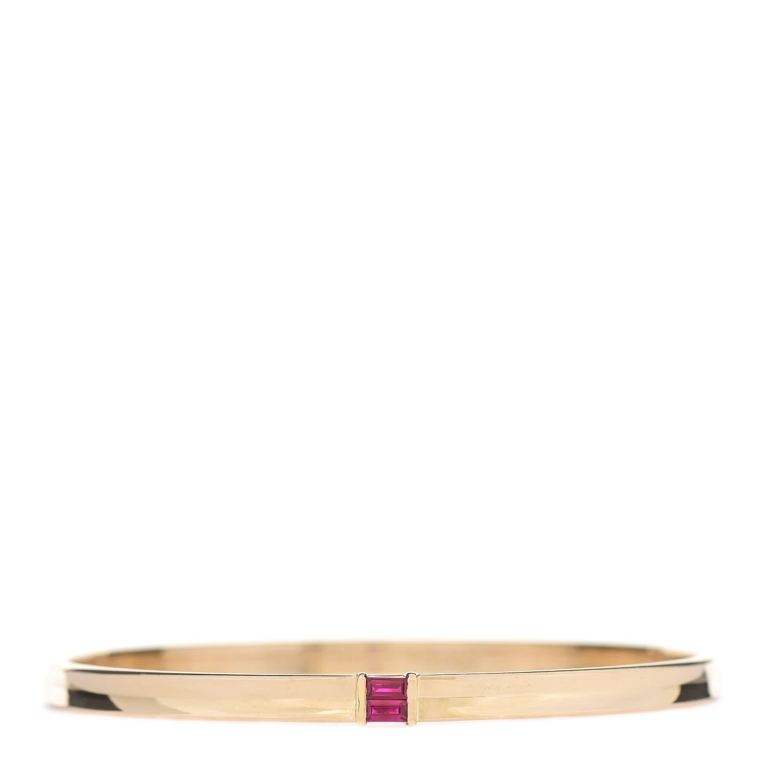 Tiffany 18K Yellow Gold Ruby Stacking Bracelet 1 of 4