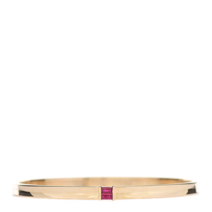 Tiffany 18K Yellow Gold Ruby Stacking Bracelet 1 of 4